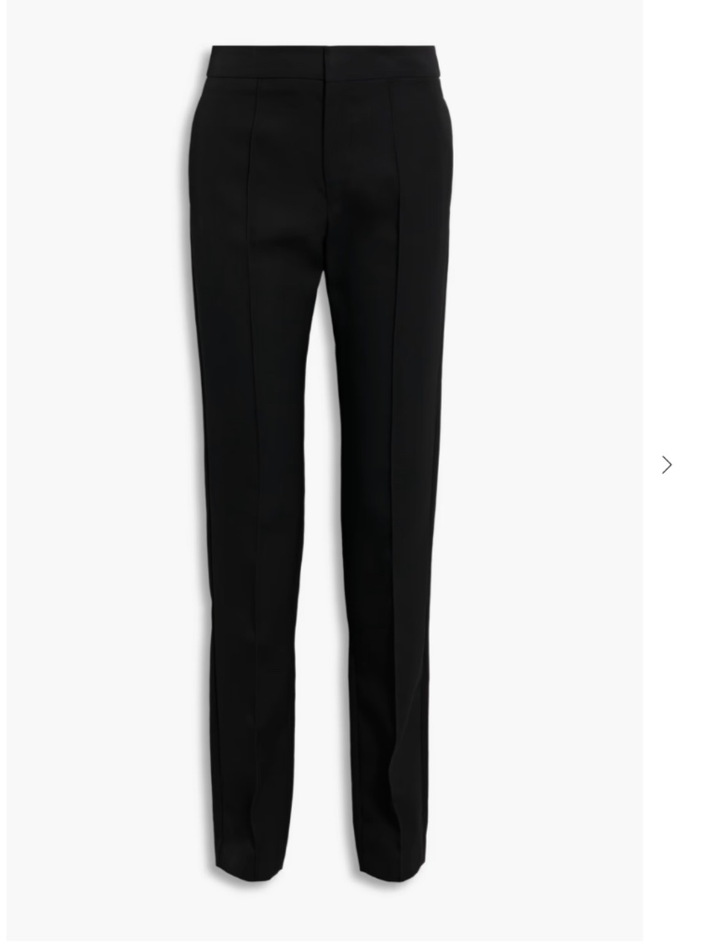 ISABEL MARANT Women’s Black Cotton Crepe Slim-Leg Pants Size.38/S